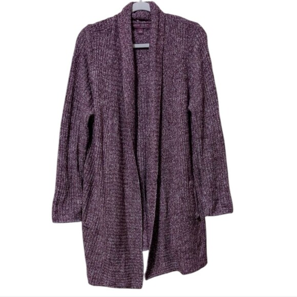 Barefoot Dreams Sweaters - Barefoot Dreams Cozychic Lite Montecito Heathered Cardigan Open Size Large